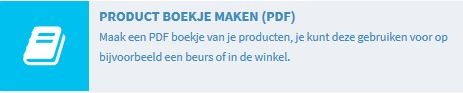 producten boekje maken