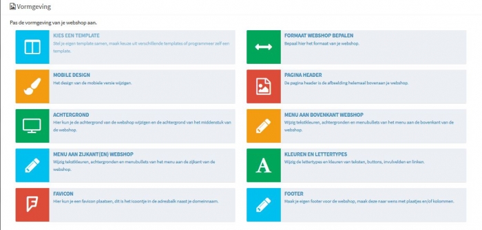 mobile design aanpassen