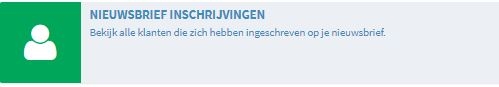 nieuwsbrief inschrijvingen