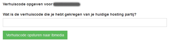 verhuiscode opsturen naar gwb