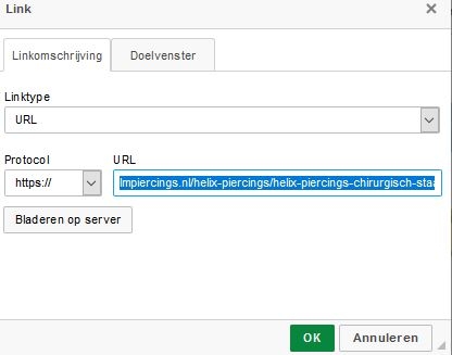 link opgeven aan afbeelding