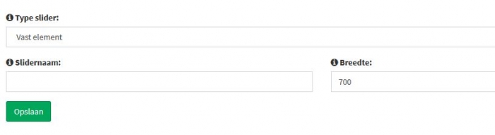 toevoegen slider