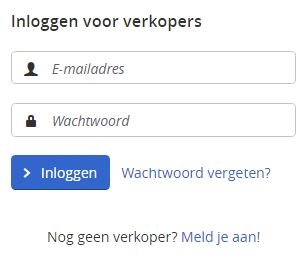 inloggen op verkopersaccount bol