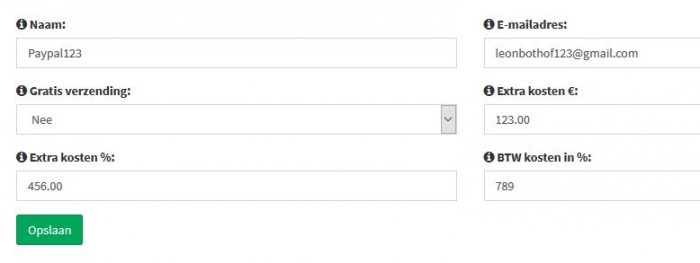 Paypal instellen in webshop