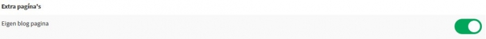 eigen blogpagina aanzetten