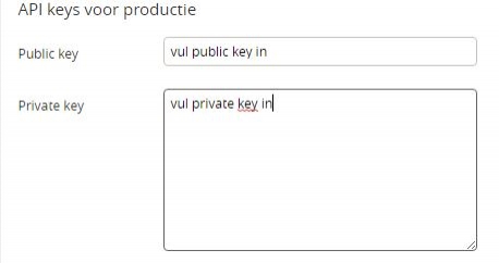 API keys ophalen