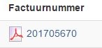 Webshop factuur