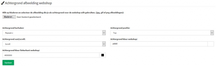 achtergrond webshop