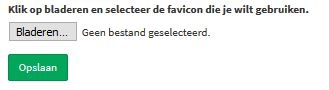 favicon selecteren