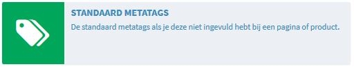 standaard metatags webshop