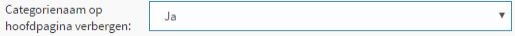 verbergen van de categorie op webshop