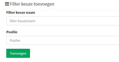 filter keuze toevoegen webshop