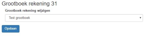 grootboek rekening wijzigen