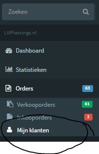 mijn klanten webshop