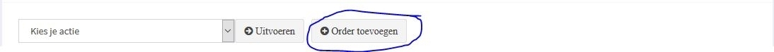 Verkooporder toevoegen webshop