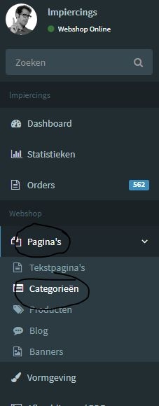 Pagina - Categorie