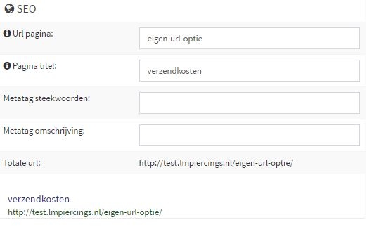 SEO aanpassen webshop