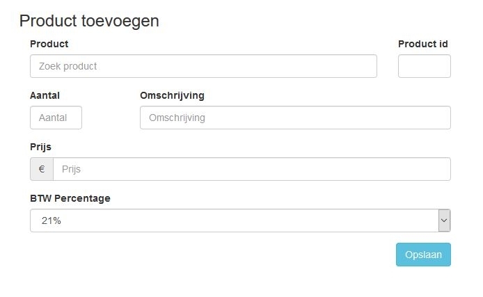 Product toevoegen webshop