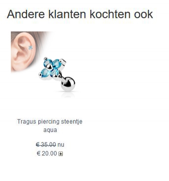 gerelateerde producten webshop weergave