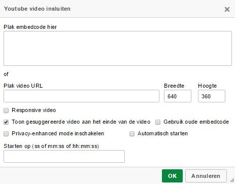 youtube video insluiten