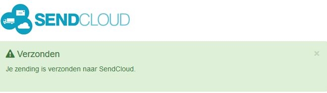 sendcloud verzonden